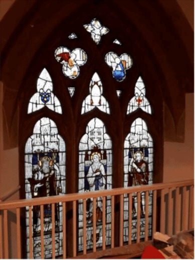 West window in the tower at St Mary’s Church, Widford